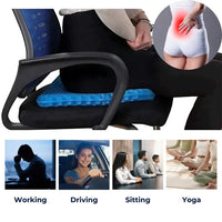 Orthopedisch Gel-Zitkussen | Honingraatstructuur ademend | Drukverlichting Comfort | ErgoHive