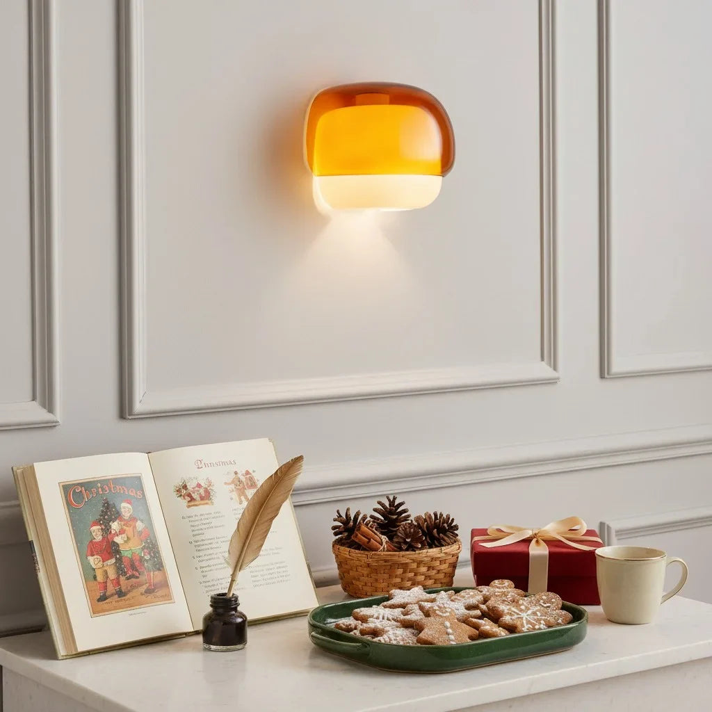Orvenis Macaron Gekleurde Glazen Wandlamp