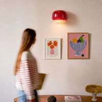 Orvenis Macaron Gekleurde Glazen Wandlamp