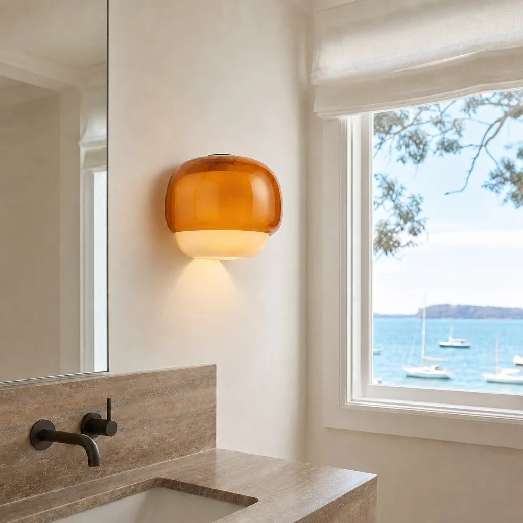 Orvenis Macaron Gekleurde Glazen Wandlamp
