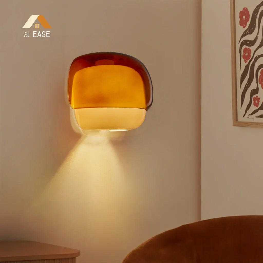 Orvenis Macaron Gekleurde Glazen Wandlamp
