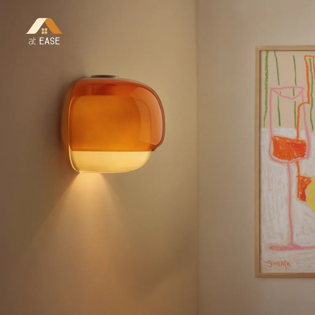 Orvenis Macaron Gekleurde Glazen Wandlamp