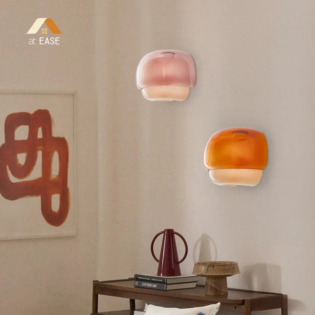 Orvenis Macaron Gekleurde Glazen Wandlamp