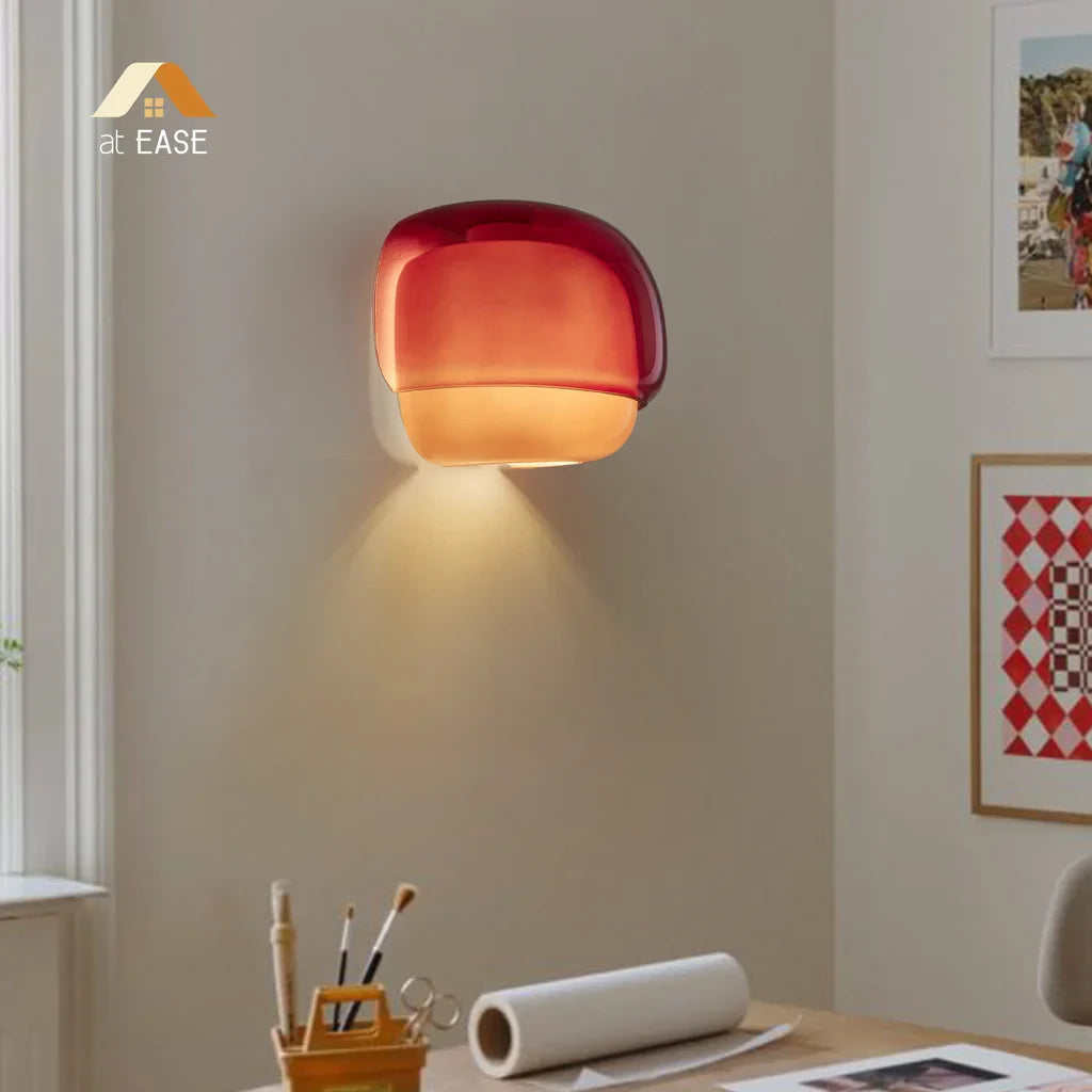 Orvenis Macaron Gekleurde Glazen Wandlamp