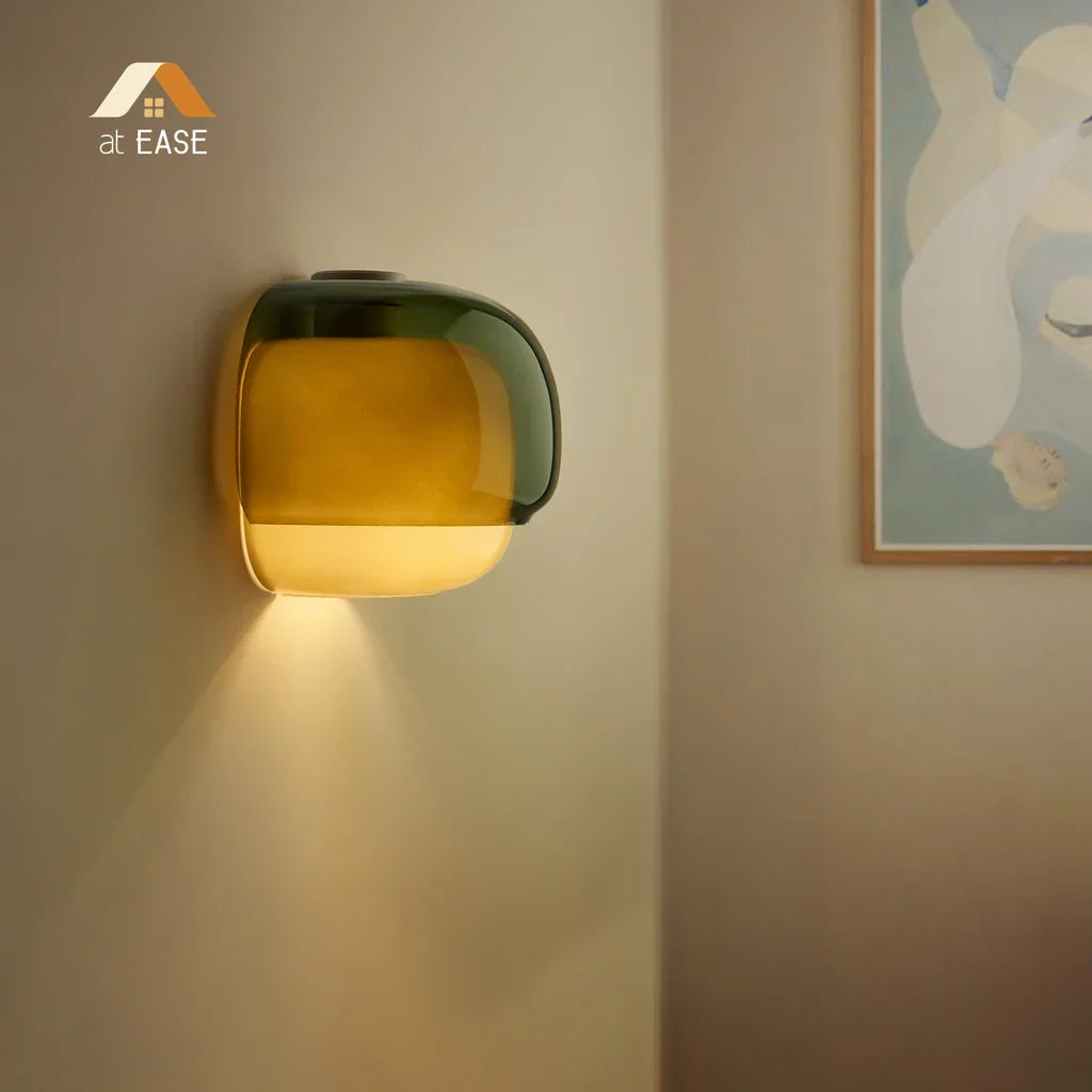 Orvenis Macaron Gekleurde Glazen Wandlamp