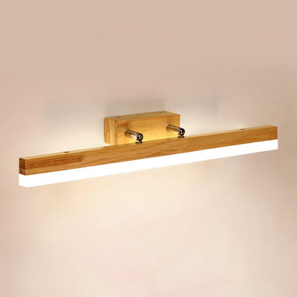 Muto Klassik Wandlamp, Metaal/Hout, Spiegel, Badkamer