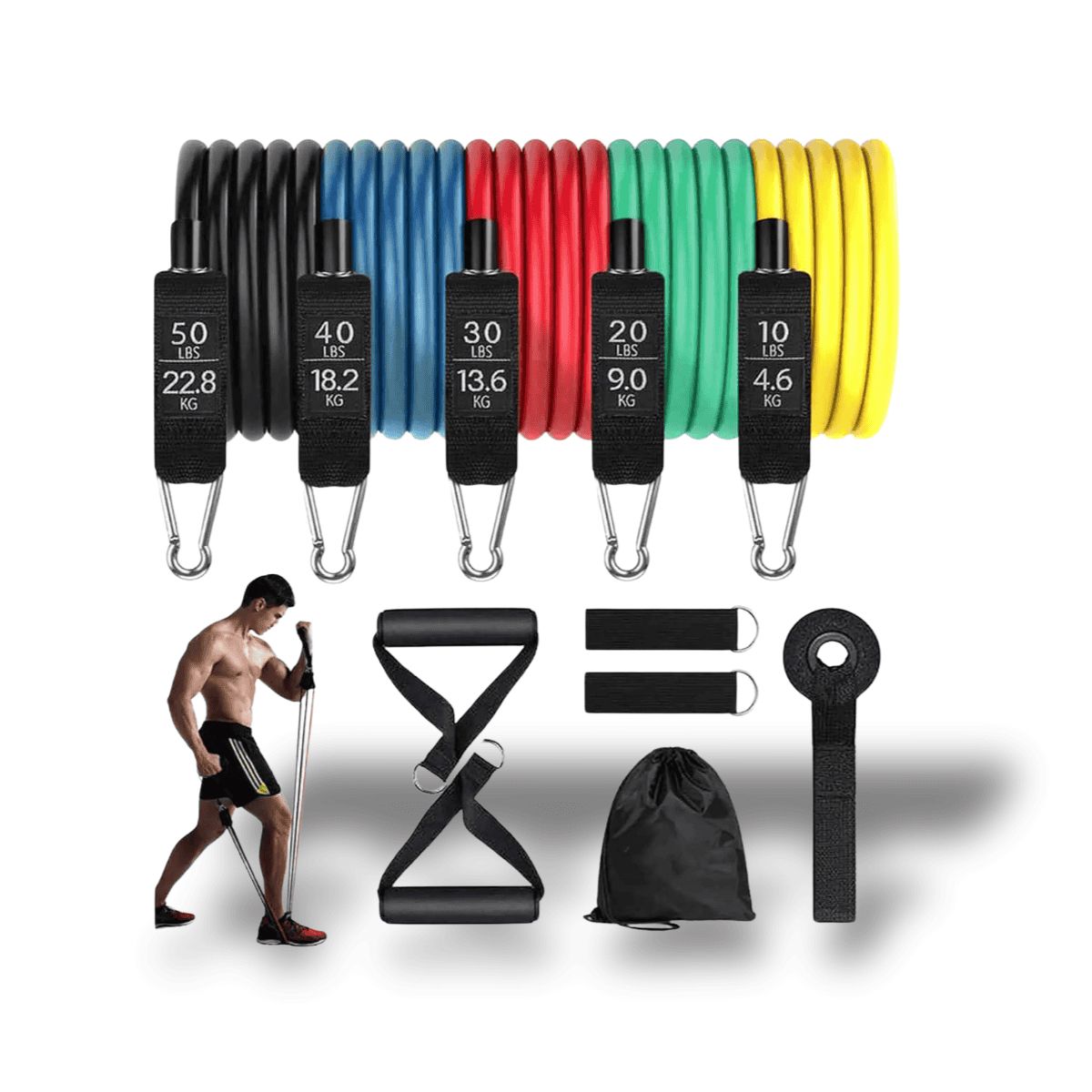 ProBands™ | Compleet weerstandsbandenset voor thuistraining