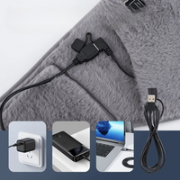 USB Verwarmingsriem met Temperatuurregeling – Zachte Fluwelen Riem om Taille en Handen te Verwarmen, 45-65°C, Draagbaar, 105 x 20 cm