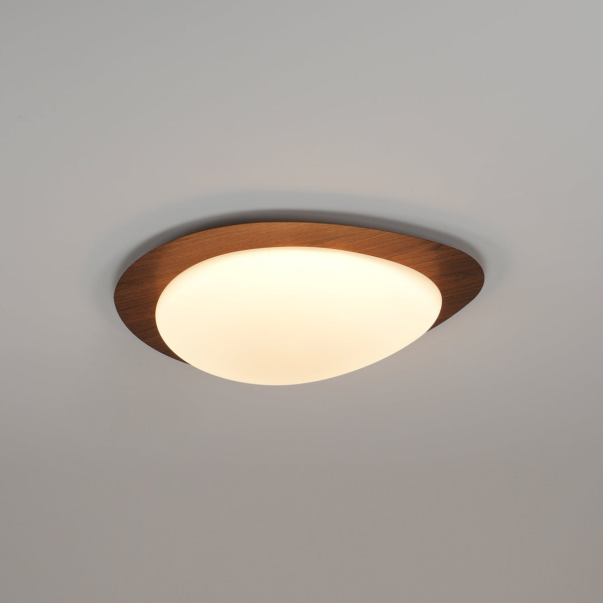 Quisti Pebble Walnoot Plafondlamp