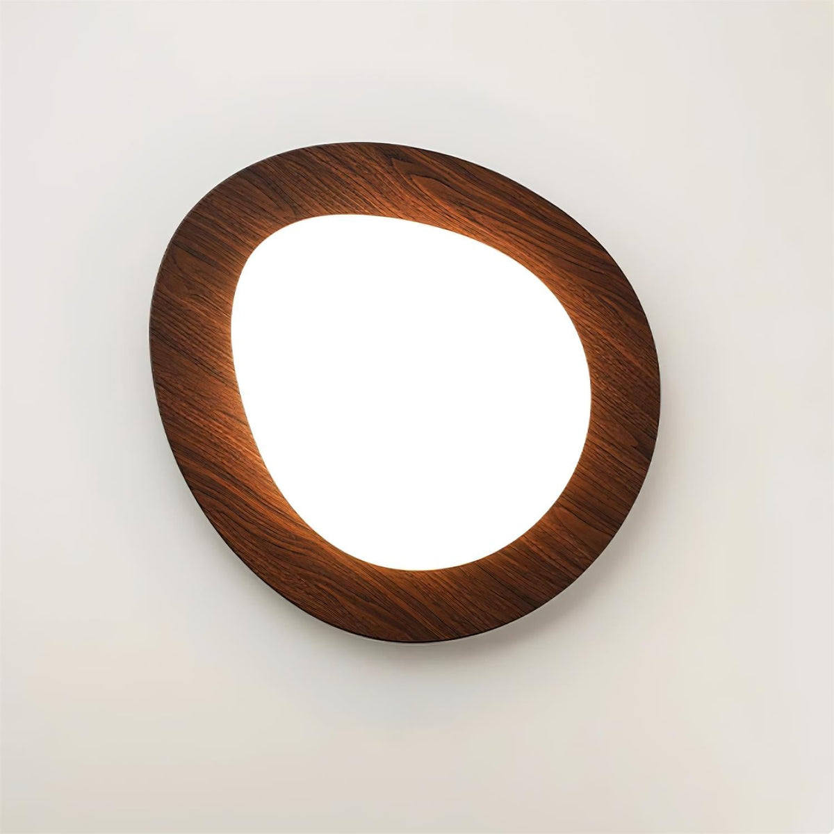 Quisti Pebble Walnoot Plafondlamp