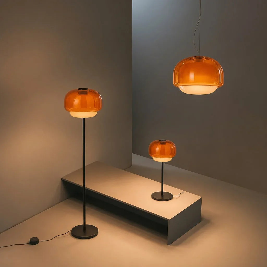 Pericles Sferische Kleurrijke Glazen Hanglamp