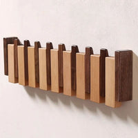Wandkapstok in Pianodesign | Handgemaakt Hout | Natuur
