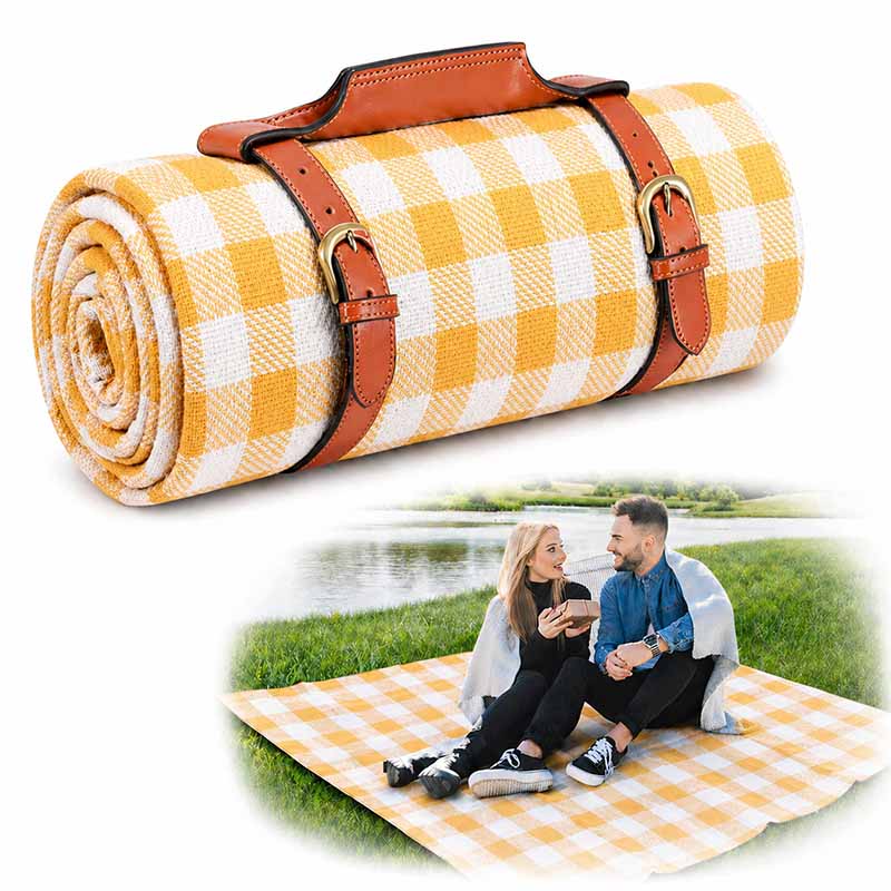 Vouwbare picknickdeken met waterdichte onderkant
