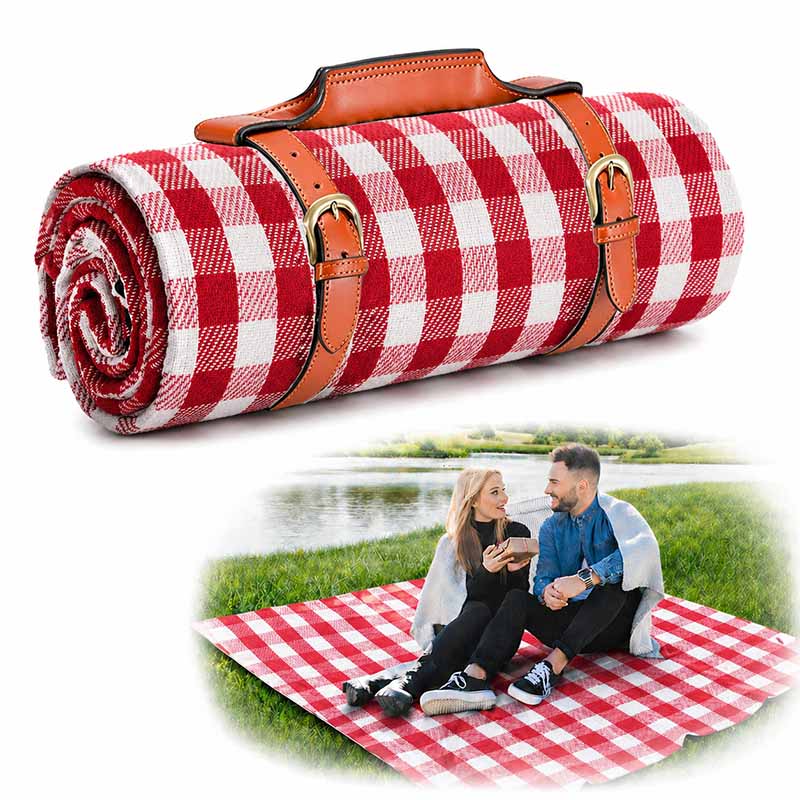 Vouwbare picknickdeken met waterdichte onderkant