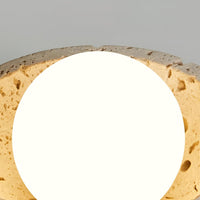 Mysa Minimalistische Travertin Plafondlamp
