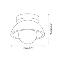 Mysa Minimalistische Travertin Plafondlamp