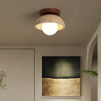 Mysa Minimalistische Travertin Plafondlamp