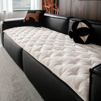 Pluche Knop-Tufted Sofa Hoes