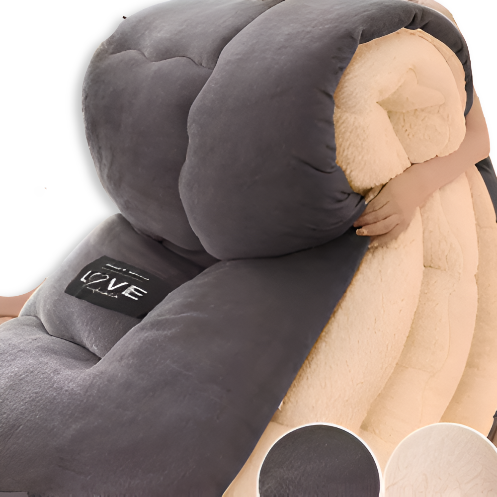 PlushFluff Dekbedovertrek - Zacht dik winterwol stof dekbed