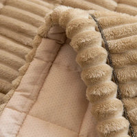 Pluche Sofa Beschermmat met Fleece Textuur en Antislip Achterkant