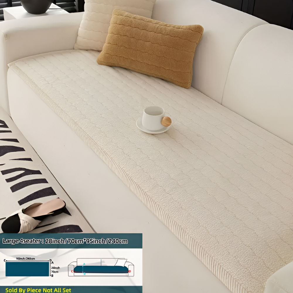 PolyesPlush - Zacht, Antislip en Huisdiervriendelijk Sofa Cover
