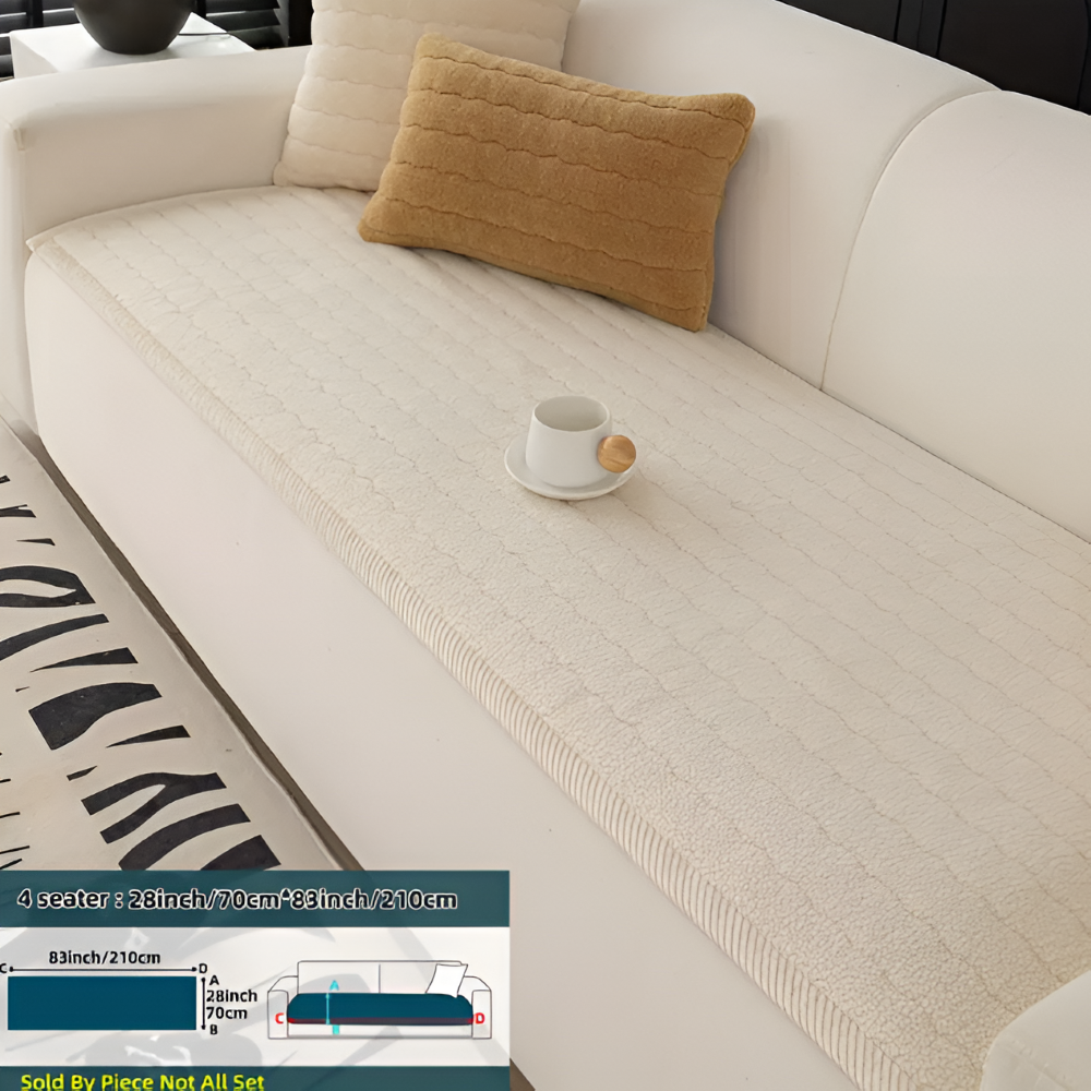 PolyesPlush - Zacht, Antislip en Huisdiervriendelijk Sofa Cover