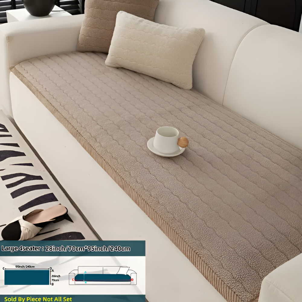 PolyesPlush - Zacht, Antislip en Huisdiervriendelijk Sofa Cover