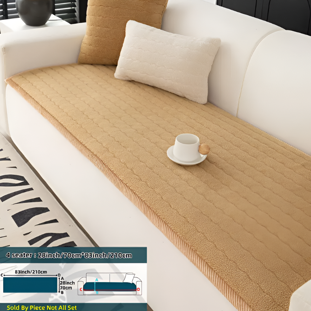 PolyesPlush - Zacht, Antislip en Huisdiervriendelijk Sofa Cover
