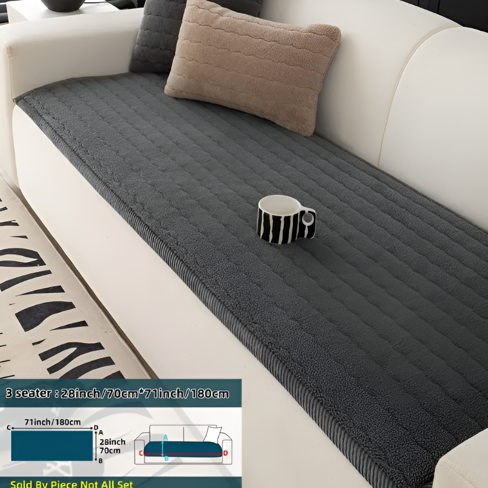 PolyesPlush - Zacht, Antislip en Huisdiervriendelijk Sofa Cover