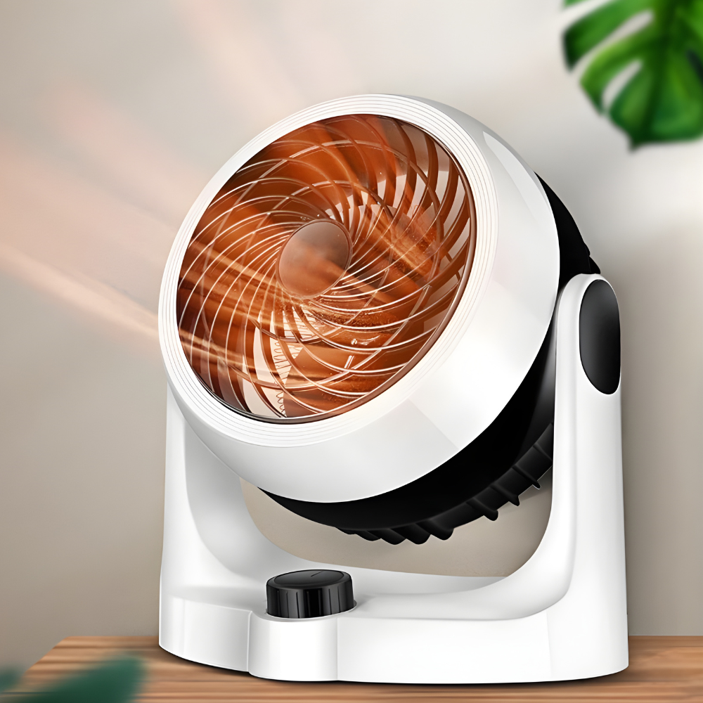 Draagbare elektrische verwarmingsventilator met stille luchtcirculatie