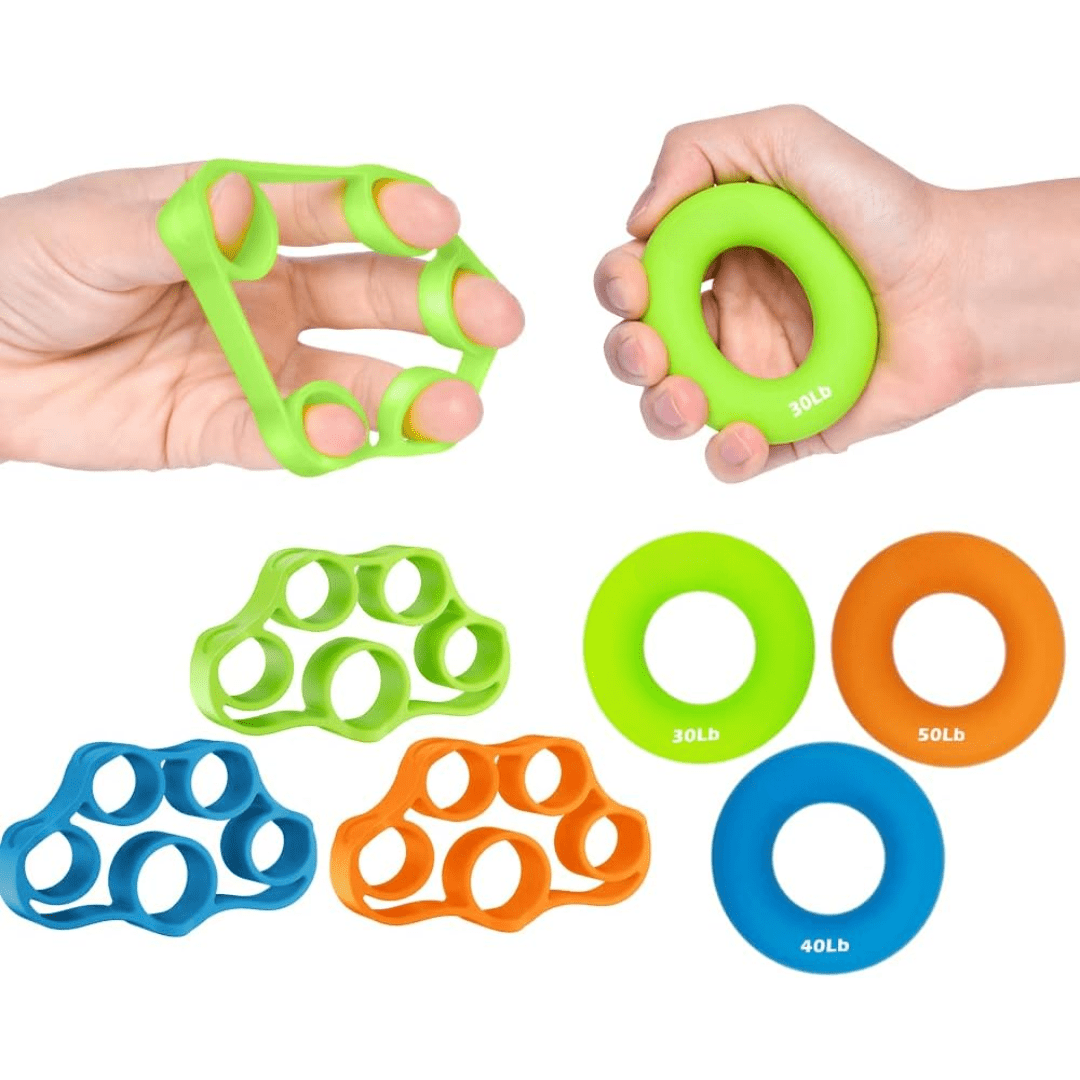 Kraftgriff – 6-delig Handtrainer-set voor betere gripkracht & pijnverlichting