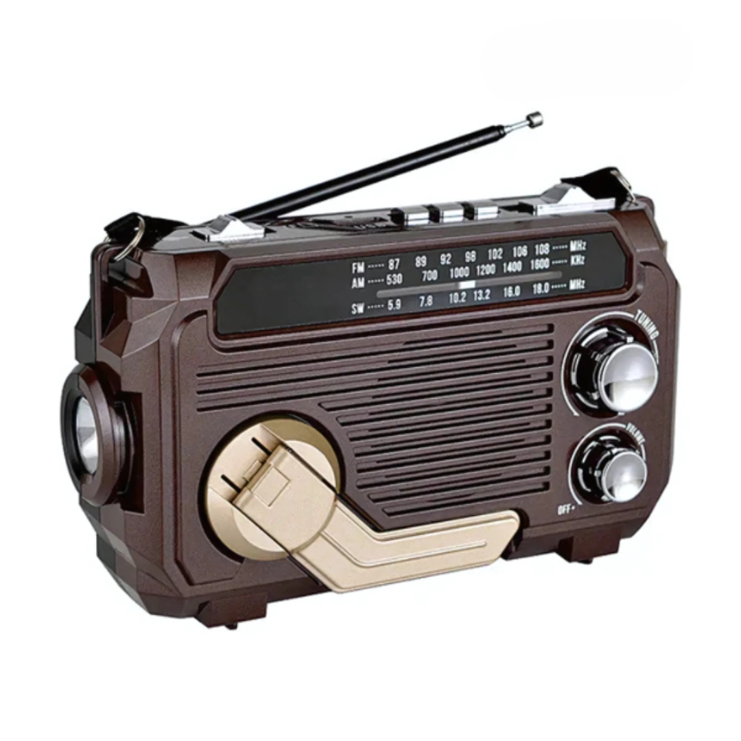 Dynamo en Zonnepaneel Noodradio voor Betrouwbare Communicatie en Verlichting