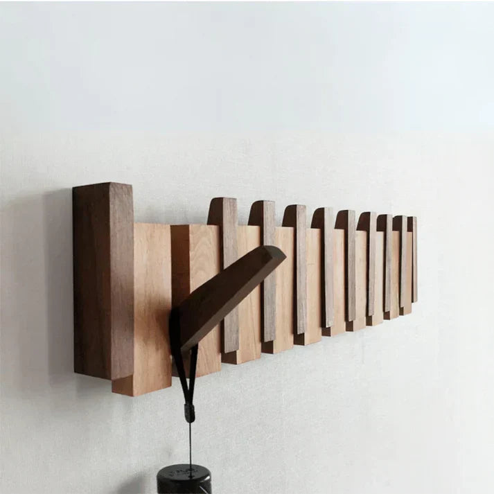 Piano Hout Kapstok Design | Elegante Wandhaak