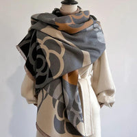 Reversible Gedrukt Kasjmier Sjaal – Elegant en Warm