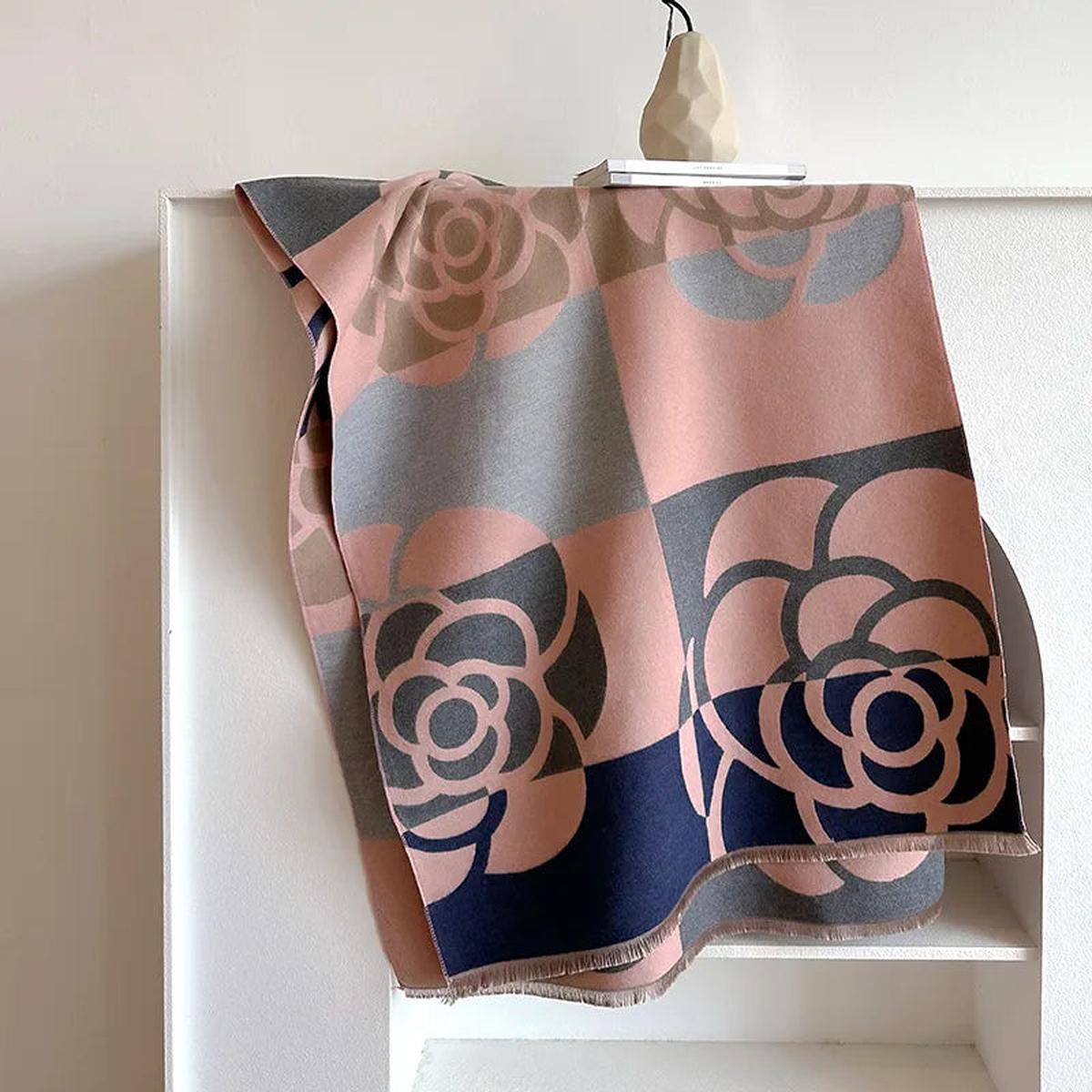 Reversible Gedrukt Kasjmier Sjaal – Elegant en Warm