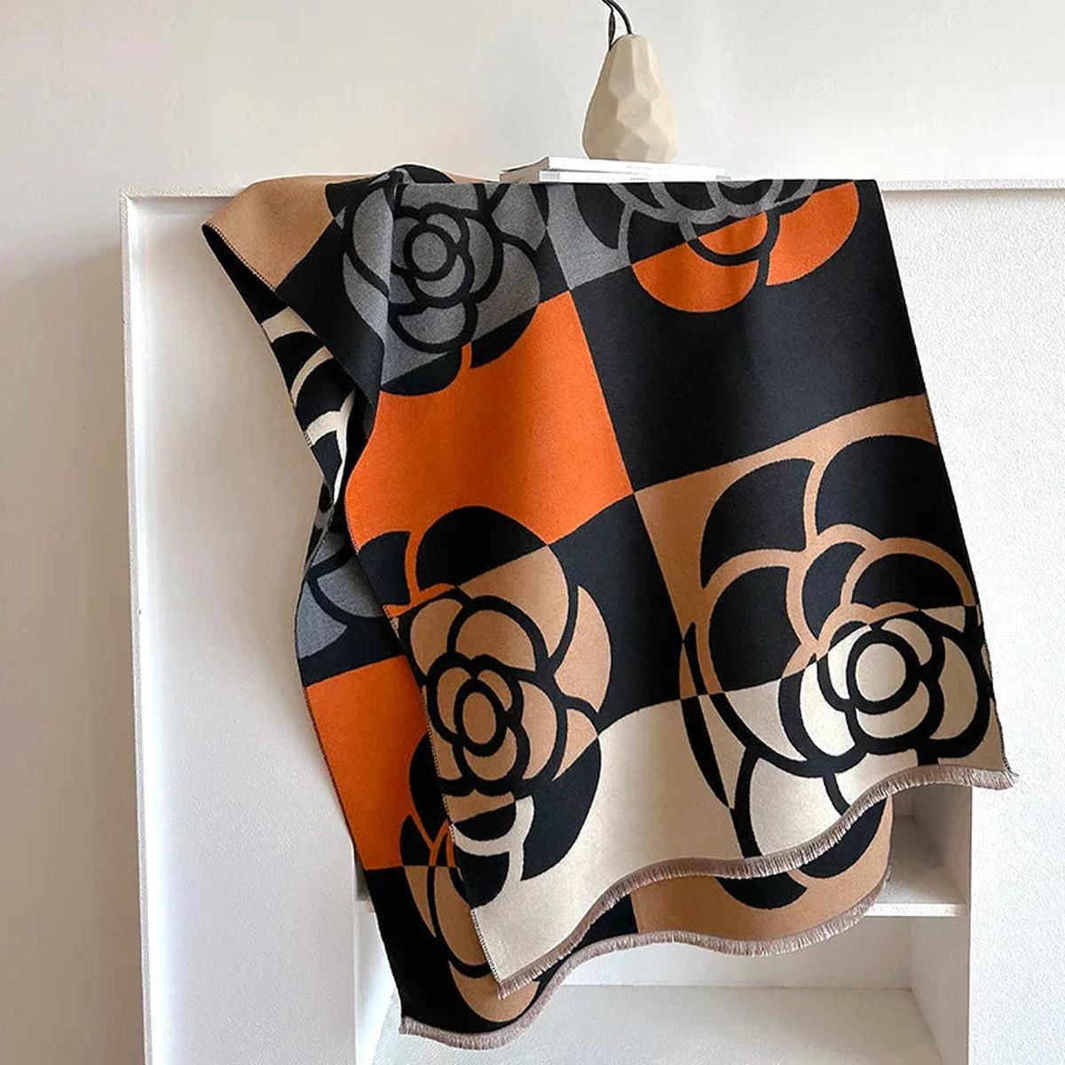 Reversible Gedrukt Kasjmier Sjaal – Elegant en Warm
