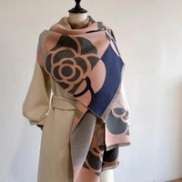 Reversible Gedrukt Kasjmier Sjaal – Elegant en Warm