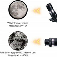 Professionele Telescoop 300/70mm | Draagbare Refractor Sterrenkijk Telescoop met Statief en Smartphone Adapter