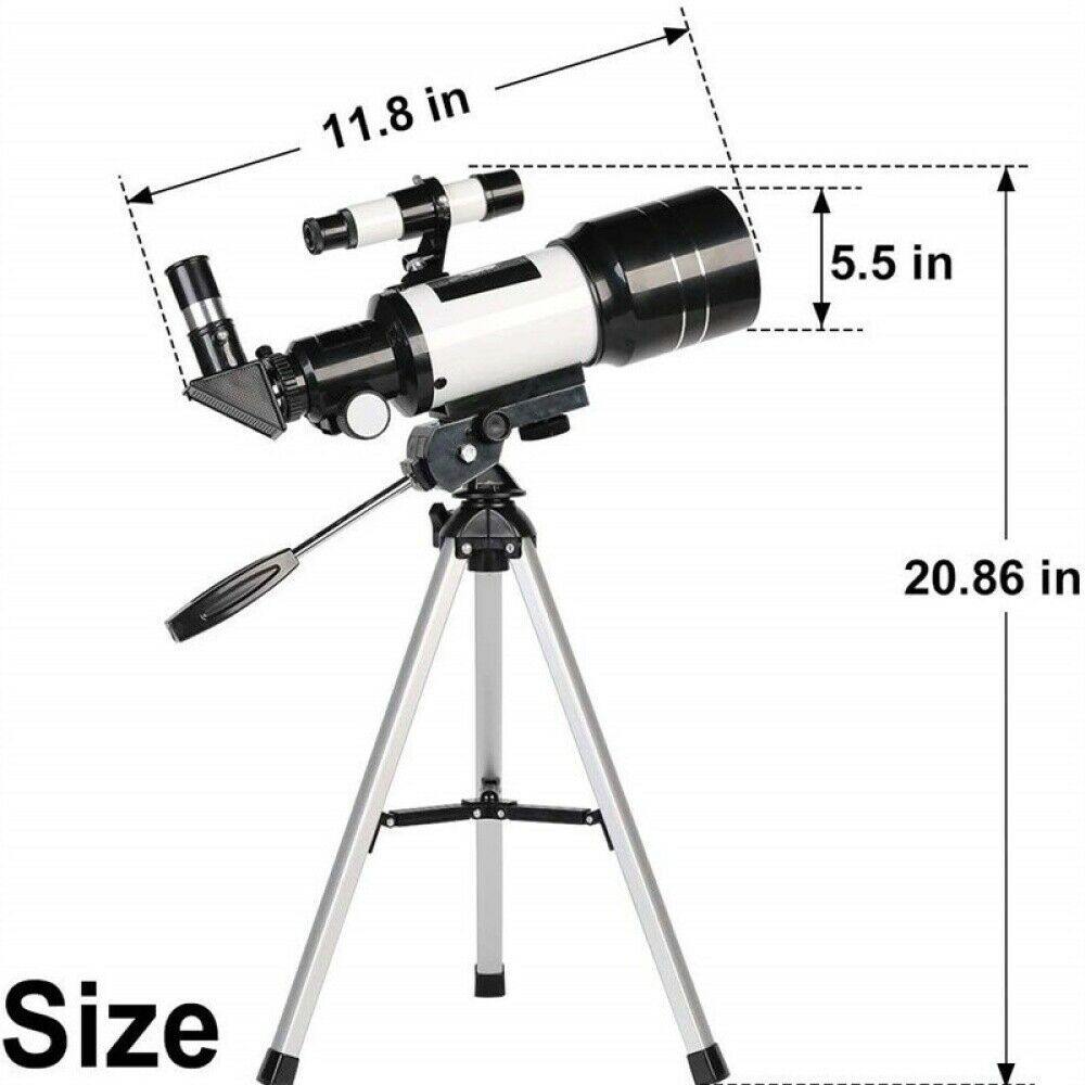 Professionele Telescoop 300/70mm | Draagbare Refractor Sterrenkijk Telescoop met Statief en Smartphone Adapter