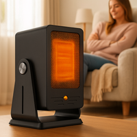 Draagbare elektrische convectieverwarmer met thermostaat – Energiezuinige ruimteverwarmer voor snelle verwarming 900 W