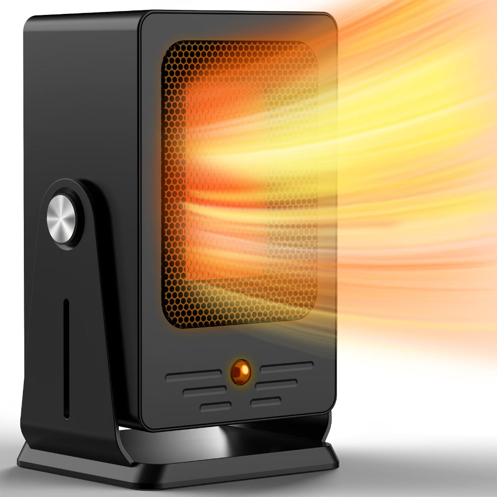 Draagbare elektrische convectieverwarmer met thermostaat – Energiezuinige ruimteverwarmer voor snelle verwarming 900 W