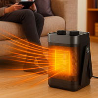 Draagbare elektrische convectieverwarmer met thermostaat – Energiezuinige ruimteverwarmer voor snelle verwarming 900 W