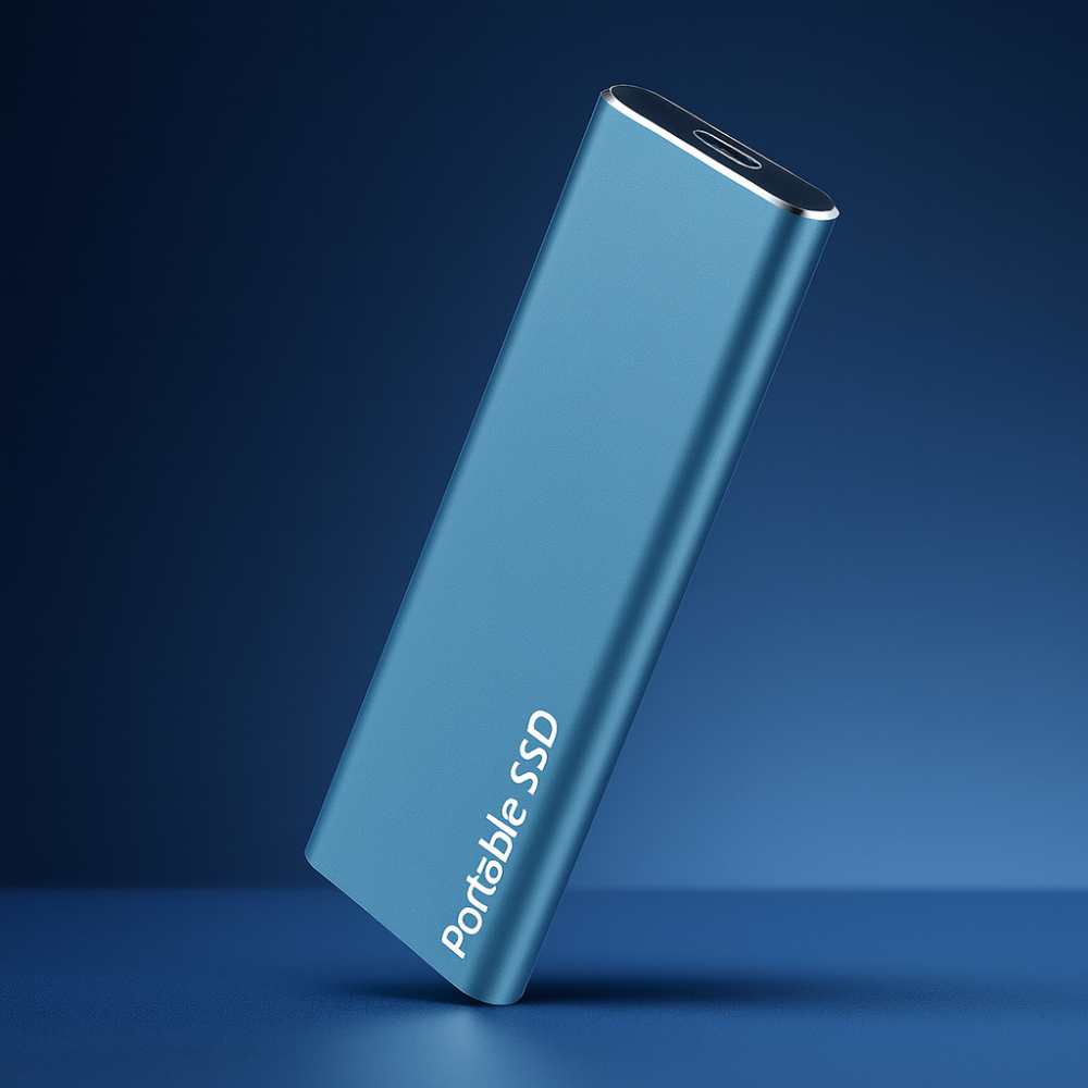 Draagbare externe SSD van Aluminium – Snelle overdrachten, licht ontwerp, USB-C