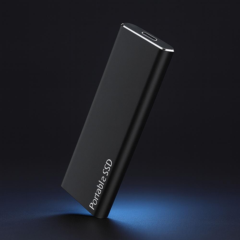 Draagbare externe SSD van Aluminium – Snelle overdrachten, licht ontwerp, USB-C