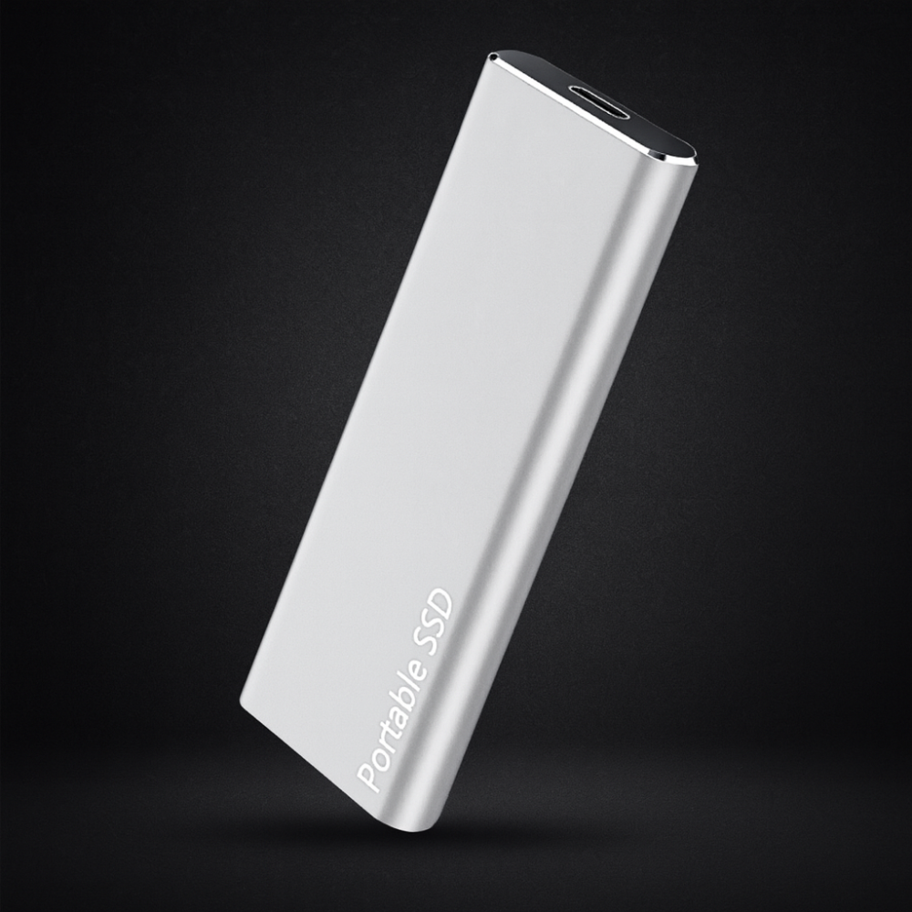 Draagbare externe SSD van Aluminium – Snelle overdrachten, licht ontwerp, USB-C