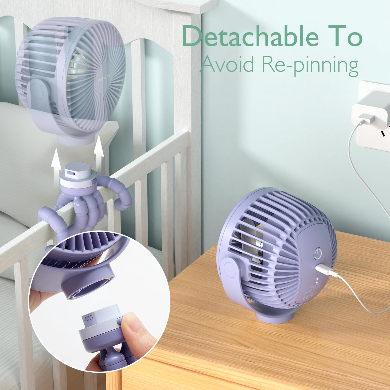 USB Oplaadbare Handventilator voor Reizen