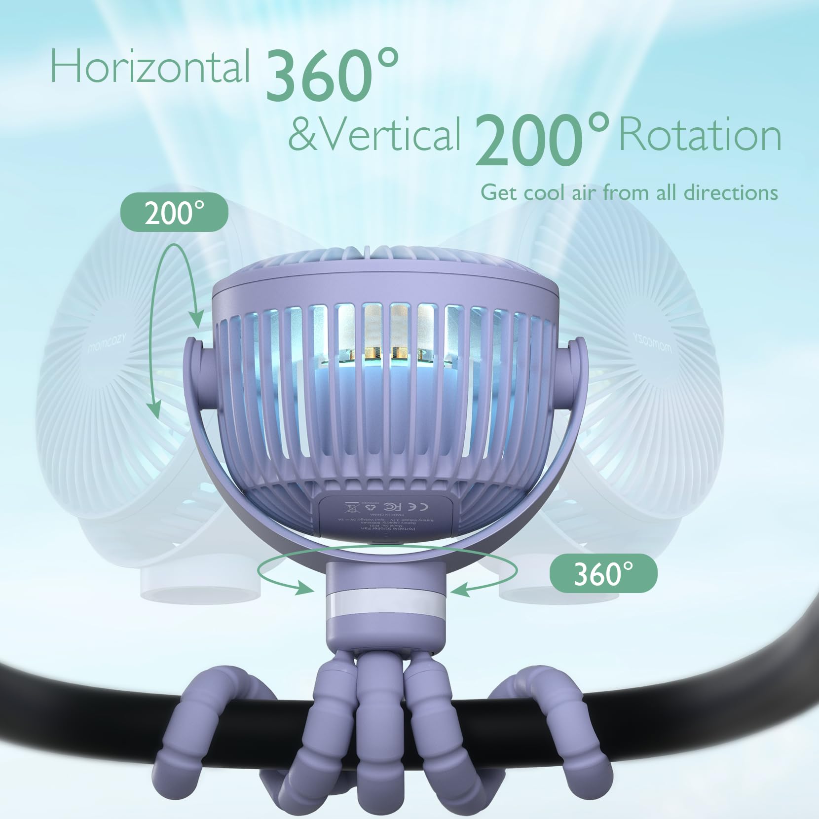USB Oplaadbare Handventilator voor Reizen