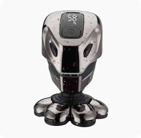 PitbullEdge Razor | Skull Shaver PRO Hoofd- en Gezichtscherper met Ergonomische Palm Grip