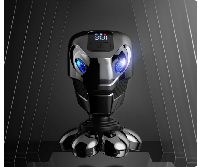 PitbullEdge Razor | Skull Shaver PRO Hoofd- en Gezichtscherper met Ergonomische Palm Grip