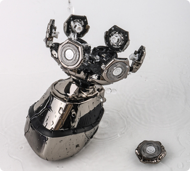 PitbullEdge Razor | Skull Shaver PRO Hoofd- en Gezichtscherper met Ergonomische Palm Grip